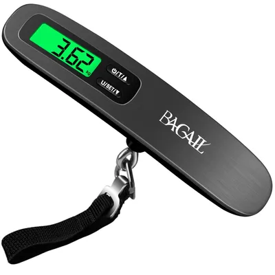 Image de Balance numérique pour bagages avec écran LCD rétroéclairé, capacité de 50 kg (110 lb)