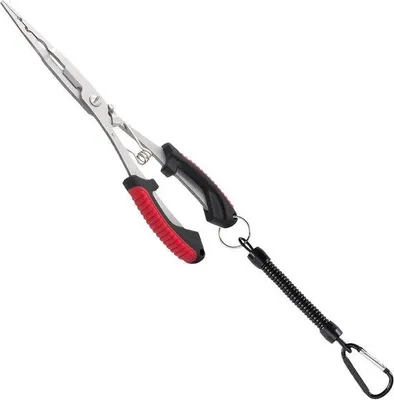 Productafbeelding van Visscharen Lijnsnijder - Visgereedschap - Vissen Haken Verwijderen - Roestvrij Staal - 21 cm - Rood