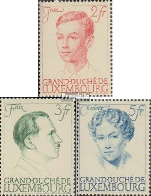 Produktbild von Briefmarken Luxemburg 1939 Mi 339-341 (kompl.Ausg.) postfrisch Regierungsjubiläum