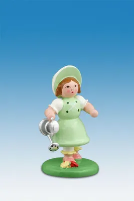 Obrázok produktu pre Drevené figúrky Biedermeier záhradník so zavlažovačom Výška 7 cm NOVINKA