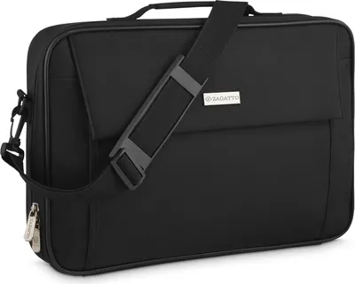 Produktbild von Zagatto Qualität Schwarz Laptop-Tasche 17,3 Zoll ZG786 Etui Aktentasche Verstärkt Notebooktasche sicher und bequem Laptoptasche für Damen und Heren