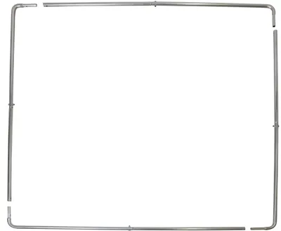 Produktbild von Rahmen für Futtersparnetz, Bausatz für quadr. Großraufen,Stangendurchmesser:27mm