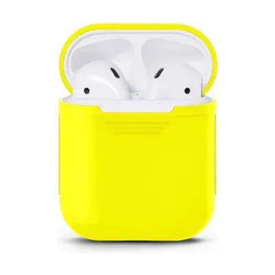 Immagine prodotto di Smartphonica Custodia in silicone per AirPods 1/2 - Giallo