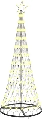 Productafbeelding van LED-kerstboom, warm wit licht, 71 x 71 x 184,5 cm, metaal