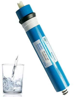 Productafbeelding van Omgekeerde osmose membraanhuis set, 100 GPD, 29,8 x 5,1 cm, filtratie van 0,0001 µm
