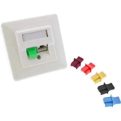 Produktbild von InLine Staubschutz, für RJ45 Buchse, grün 100er Pack, Grün, 110 mm, 150 mm, 30 mm, 177 g