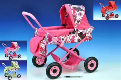 Obrázok produktu pre Teddies Kočík Ewa pre bábiky 35x54x53cm asst 4 farby