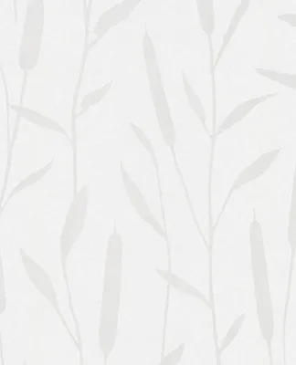 Produktbild von Noordwand Topchic Tapete Reed Plumes Metallic-Weiß