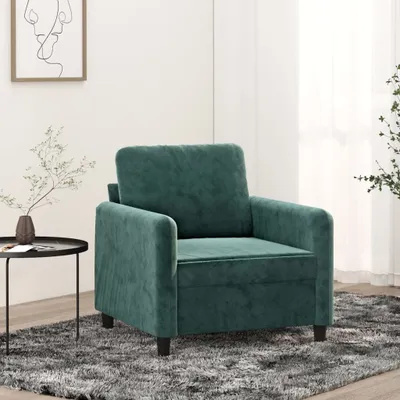 Produktbild von CLORIS Sessel Dunkelgrün 60 cm Samt - Ecksofas LL0000257339