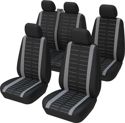 Produktbild von Autostoelbezüge 5-Sitzer Grau Komplett Set