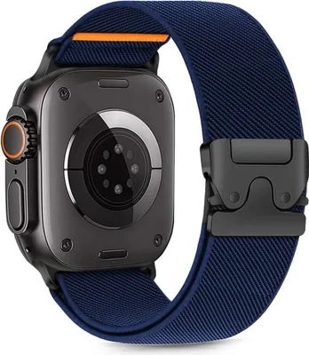 Produktbild von Tech-Protect Nylon-Verschluss Apple Watch 6 / 7 / 8 / 9 / 10 / Se / Ultra 1 / 2 (44 / 45 / 46 / 49 Mm) Navy