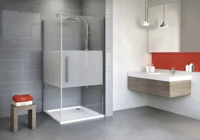 Produktbild von Drehtür inkl. Seitenwand Schulte Alexa Style 2.0 80x90 cm Dekor Dezent Profilfarbe chrom