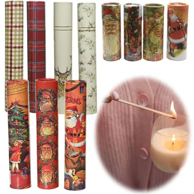 Produktbild von LS-LebenStil XXL 120 Streichhölzer 30cm Xmas lang Köcher Zündhölzer Weihnachten 2er-Set im Weihnachts-Köcher Weihnachten 2 große Streichholzschachteln