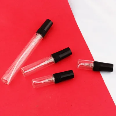 Produktbild von 107 Stück Parfumproben - 2 ml 3 ml 5 ml 10 ml - Mini Sprühflasche Glas Transparent Spray - Proben Parfum Vakuum Spray - Reisen Tragbare Sprühflasche