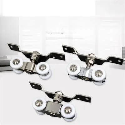 Produktbild von 2-teiliges stummes Push-Pull-Fensterrad aus Edelstahl für Haustüren und Fenster, Einstellwinkelrad für Schiebetüren und Fensterschränke