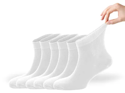 Productafbeelding van Zemy® antislip sokken voor diabetische vrouwen, 6 paar, enkelsokken voor mensen met neuropathie
