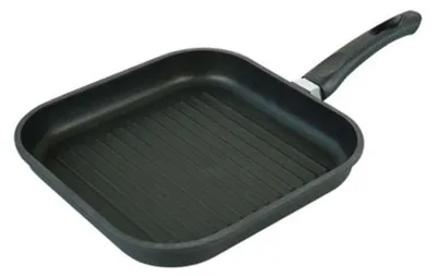 Produktbild von Aluguss Bratpfanne 28cm Grillpfanne Steakpfanne Schmorpfanne Gusspfanne Pfanne