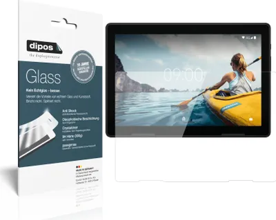 Produktbild von 2x Schutzfolie für Medion LifeTab E10702 - Anti-Shock 9H Folie dipos Glass Kunststoffglas