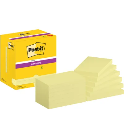 Produktbild von Post-it Haftnotiz 655-12SSCY 76x127mm 90Bl ge 12St