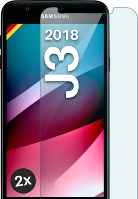 Produktbild von SCHUTZFOLIE FÜR SAMSUNG GALAXY J3 (2018) - ECHTGLAS, Stückzahl:2er Set