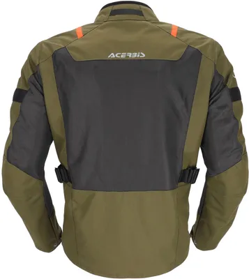 Immagine prodotto di Giacca tecnica da moto Acerbis Ramsey, modello a maniche lunghe, colore verde/arancione, taglia M