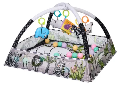 Image de Tapis de jeu Kikkaboo Jungle avec 18 balles. Taille unique