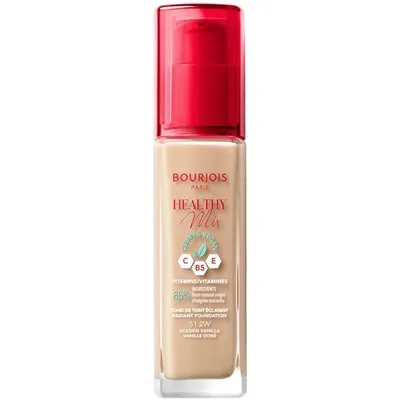 Zdjęcie produktu dla Bourjois Healthy Mix Clean Wegański podkład rozświetlający 51.2 Golden Vanilla, 30ml