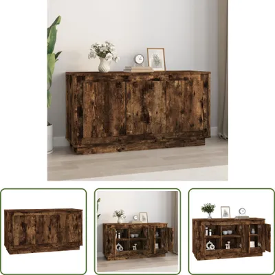 Produktbild von The Living Store Sideboard Räuchereiche 102x35x55 cm Holzwerkstoff