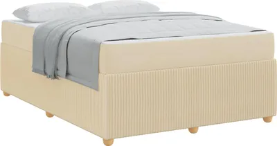 Immagine prodotto di vidaXL Struttura letto con materasso crema 160 x 200 cm in tessuto