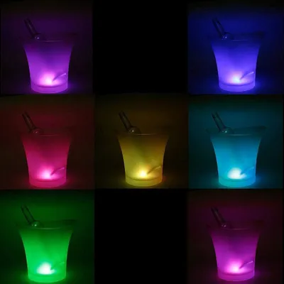 Produktbild von LED Eiskübel 5L große Kapazität für Party/Zuhause/Bar mit mehreren Farben