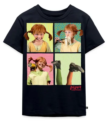 Produktbild von Spreadshirt Pippi Langstrumpf Portraits Von Pippi Kinder Premium T-Shirt, 110/116 (4 Jahre), Navy