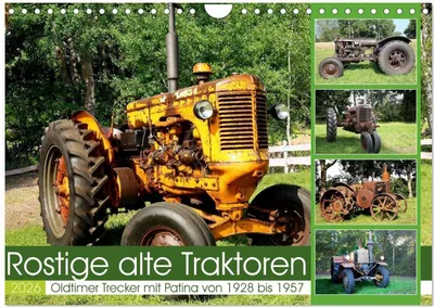Produktbild von Rostige alte Traktoren (Wandkalender 2026 DIN A4 quer), CALVENDO Monatskalender