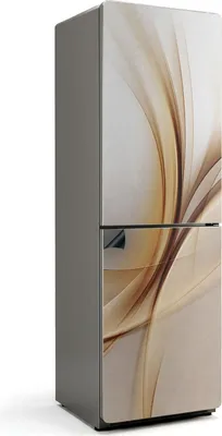 Obrázek produktu pro Abstraktní vlny a čáry - Magnetický kryt ledničky - Magnetická dekorace na ledničku - Samolepicí magnetická tabule - Magnetická fólie na dveře ledničky - 60x190 cm