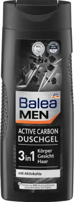Produktbild von Balea MEN Duschgel Carbon Aktivkohle* 3in1 Körper-Gesicht-Haar * 300ml Vegan // Männer Shampoo *Mikroplastik frei* von Partygeschenke24