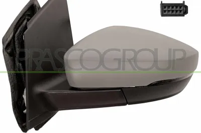 Produktbild von PRASCO VG0237146P Außenspiegel Seitenspiegel Links für VW Polo Schrägheck (6R1, 6C1) Grundiert Elektrisch