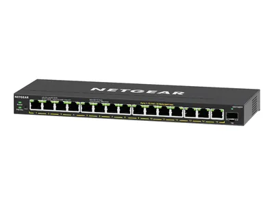 Produktbild von NETGEAR Plus GS316EPP - Switch - managed - 15 x 10/100/1000 (PoE+) + 1 x SFP - Desktop, wandmontierbar - PoE+ (231 W)
