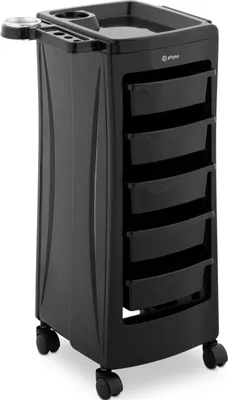 Produktbild von Expondo physa Friseurwagen - 10 kg - 5 Schubladen - Föhnhalter - 485 x 380 mm Ablage