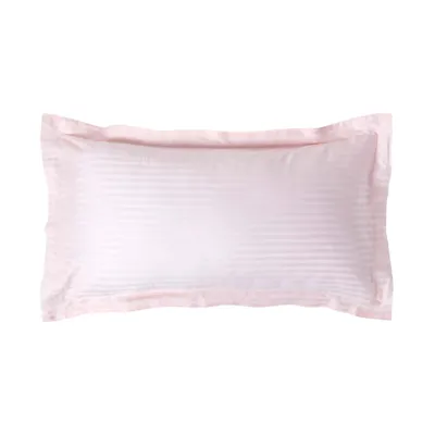 Produktbild von HOMESCAPES Kopfkissenbezug mit Stehsaum Fadendichte 330 Pastell Rosa, 50 x 90 cm