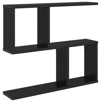 Obrázek produktu pro vidaXL Nástěnná police, černý dub, 60 x 12 x 50,5 cm, dřevotříska