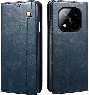 Immagine prodotto di Custodia per Xiaomi Redmi Note 14 Pro+ 5G pelle flip case portafoglio con funzione stand blu