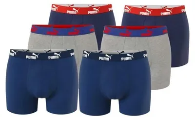 Obrázek produktu pro Puma pánské boxerky, balení 6 kusů, velikost XL, model 1000035473728030