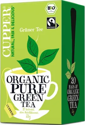 Produktbild von Cupper Tee Grüner Tee, Früchtetee, 35 g, Grüntee, Papierschachtel, EU organic