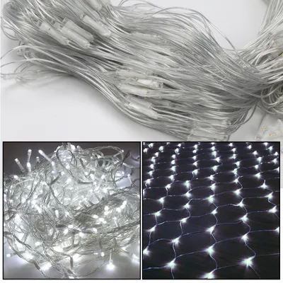 Obrázok produktu pre ISOISL, LED svetelný reťazec, sieťový, 300 LED, 4,5 x 1,6 m, biela, IP44, 8 režimov, možnosť prepojenia, funkcia pamäte, vhodné na Vianoce