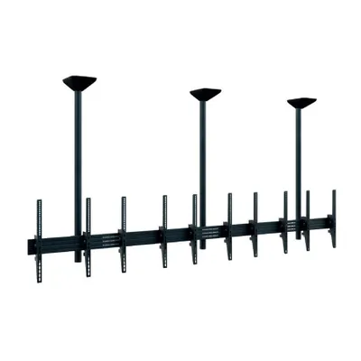 Produktbild von HAGOR comPROnents Deckenhalterung für Menüboard - Schwarz - 5 Unterstützte(r) Display(s)Bildschirmgröße: 116,8 cm bis 139,7 cm (55 Zoll) - max. 200 kg Traglast - 400 x 600 - VESA-Wandhalterungsnorm