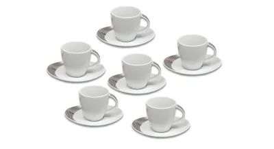 Produktbild von Thun 1794 Loos, Teetassen und Untertassen, Platin, Thun, 6 Stück