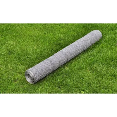 Image de vidaXL Grillage Acier galvanisé 25×0,5 m Argenté
