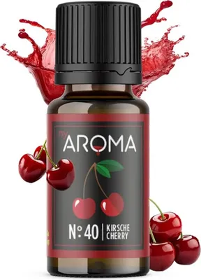 Produktbild von myAROMA flavour drops – Kirsche 10ml, kalorienfrei & vegan, ohne künstliche Farbstoffe