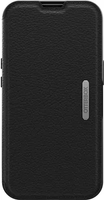 Produktbild von OtterBox Strada Tasche (Folie) Apple iPhone 13 Pro Smartphone - Schwarz - Echtes Leder Body - Sturzsicher