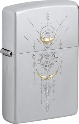 Produktbild von Zippo Benzin-Feuerzeug Satin Finish TT Geometric, unbefüllt 60007699