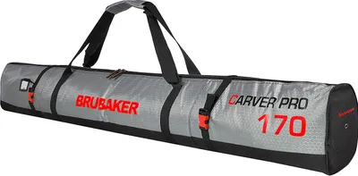 Image de BRUBAKER CarverTec Pro Sac à skis 170 cm pour 1 paire de skis et bâtons - argent rouge